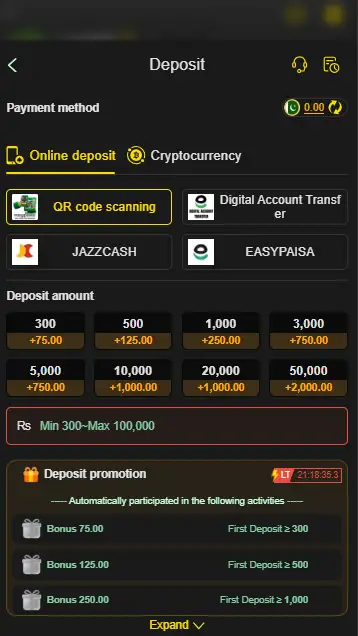ty777 deposit